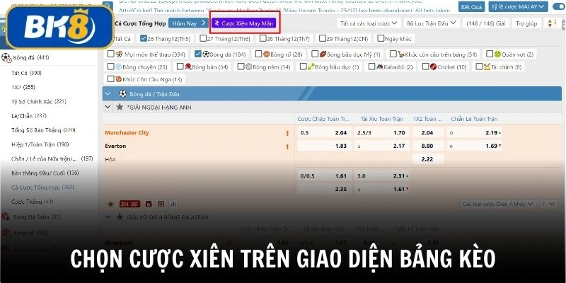 Hướng dẫn cách cược xiên BK8 chi tiết cho hội viên mới